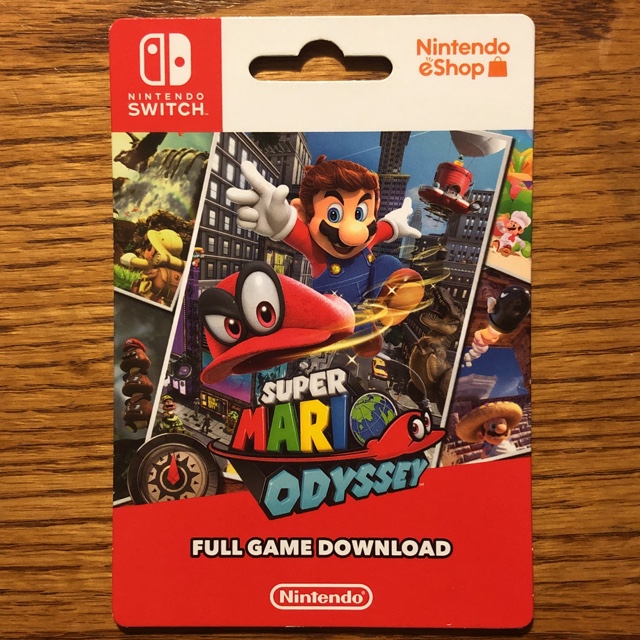 mario odyssey switch digital code