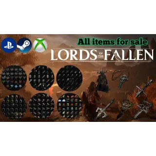 Lords of the Fallen All items sale