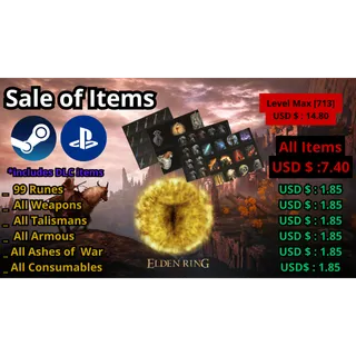 ELDEN RING [ Playstation 4/5 ] & [ Steam ] : SALE OF ITEMS.