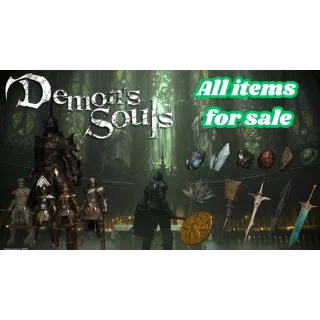 Demon's Souls Remake : All items for sale PS5