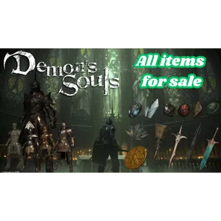 Demon's Souls Remake : All items for sale PS5