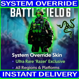 Battlefield 6 - Razer System Override Soldier Skin - FAST DELIVERY