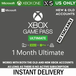 1 MONTH XBOX GAME PASS ULTIMATE (US) - FAST DELIVERY