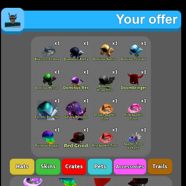 Roblox Dominus Rex Sale