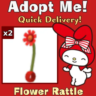 x2 Flower Rattle