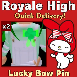 x2 Lucky Bow Pin