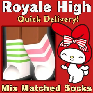 Mix Matched Striped Socks