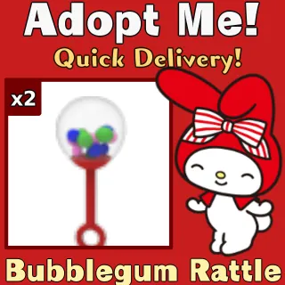 x2 Bubblegum Machine Rattles