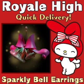 Sparkly Christmas Bell Earrings