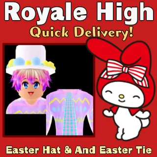 Easter Egg Top Hat & Exquisite Tie