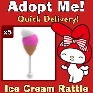 x5 Ice Cream Rattle