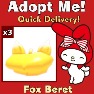x3 Fox Beret