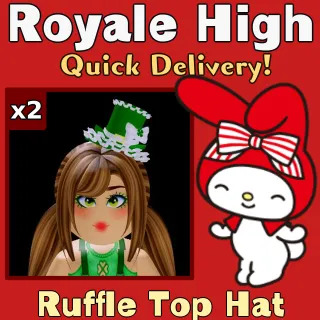 x2 Ruffle Top Hat