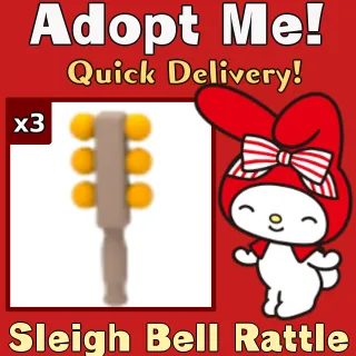 x3 Sleigh Bell Rattles