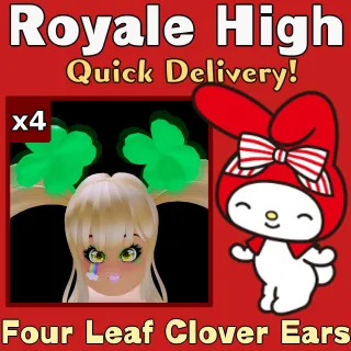 x4 Four Leaf Clover Ears
