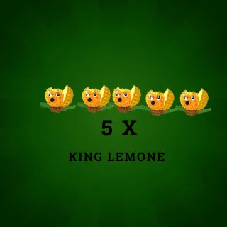5x King Lemone Plants vs Brainrots