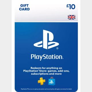 £10.00 PlayStation Store