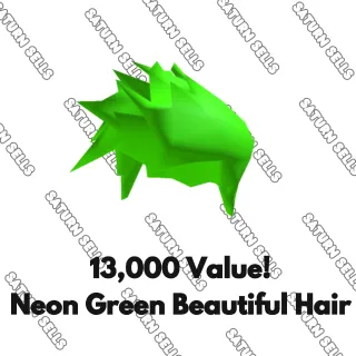 Neon Green Beautiful Hair | Limited
