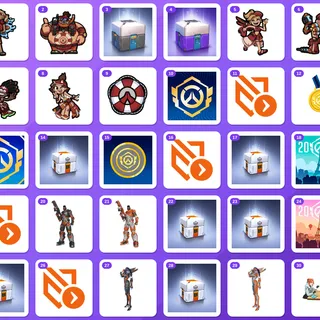 Overwatch Twitch Drops (30 Items) — Dev Lifeguard Lifeweaver + Dev Lifeguard Roadhog +28 more