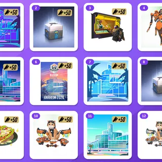 Overwatch Twitch Drops — OW BlizzCon Day 1 + Day 2 (12 Items) — BlizzCon Day 1 Drop 7 + BlizzCon Day 1 Drop 1 +10 more