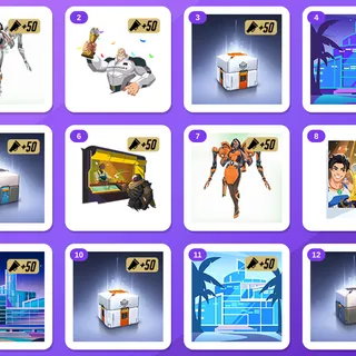Overwatch Twitch Drops — OW BlizzCon Day 1 + Day 2 (12 Items) — BlizzCon Day 1 Drop 1 + BlizzCon Day 1 Drop 2 +10 more
