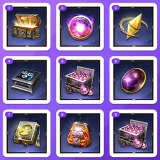 Throne and Liberty bundle — Archboss Furniture Chest, Trait Resonance Stone x10 +7 more (9 items)