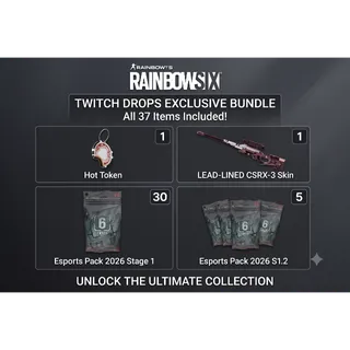 Rainbow Six Siege - 37x Twitch Drops Bundle (35x Esports Packs + CSRX-3 Skin)