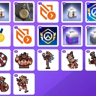 Overwatch Twitch Drops (17 Items) — Esports Loot Box MSC Day2 + OWCS Paris 2026 - Trophy +15 more