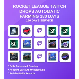 custom Twitch Drops Automatic Farming 180 days