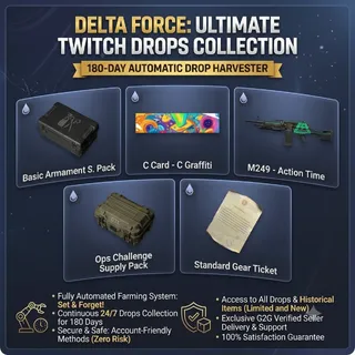 Delta Force Twitch Drops Automatic farming 180 days