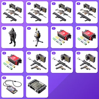 Active Matter Twitch Drops (14 Items) — DP-12 + SCAR-H +12 more