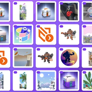 Overwatch Twitch drop bundle — Esports Loot Box S2.C4.B, Blooming Spring Spray +18 more (20 items)