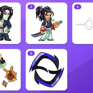 Brawlhalla Twitch Drops (5 Items) — Volkov V6 Colors + Koji V6 Colors +3 more