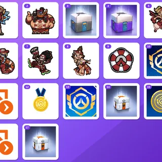 Overwatch Twitch Drops (17 Items) — Dev Lifeguard Lifeweaver + Dev Lifeguard Roadhog +15 more