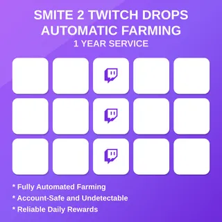 SMITE 2 Twitch Drops Automatic Farming 1 Year