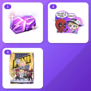 Marvel Rivals Twitch Drops (3 Items) — Stage2 Chrono Token 2 + 「One Big Family」Spray +1 more