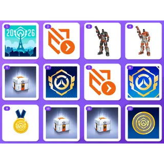 Overwatch Twitch Drops (14 Items) — OWCS MSC Day 1+2+3 14/14 items