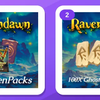 Ravendawn Twitch Drops (2 Items) — Ravenpacks + Ghostly Infusion