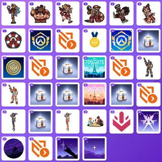 Overwatch Twitch Drops (34 Items) — Dev Lifeguard Lifeweaver + Dev Lifeguard Roadhog +32 more