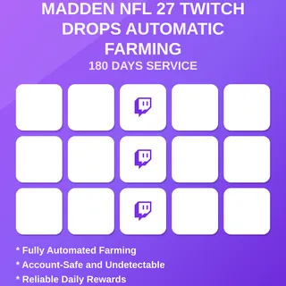 Madden NFL 27 Twitch Drops Automatic Farming 180 Days