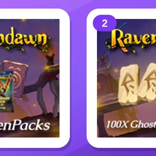 Ravendawn Twitch Drops (2 Items) — Ravenpacks + Ghostly Infusion