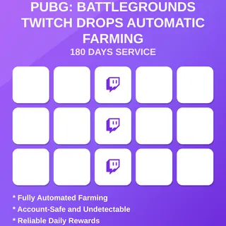 PUBG: BATTLEGROUNDS Twitch Drops Automatic Farming 180 Days