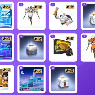 Overwatch Twitch Drops — OW BlizzCon Day 1 + Day 2 (11 Items) — BlizzCon Day 2 Drop 6 + BlizzCon Day 2 Drop 9 +9 more
