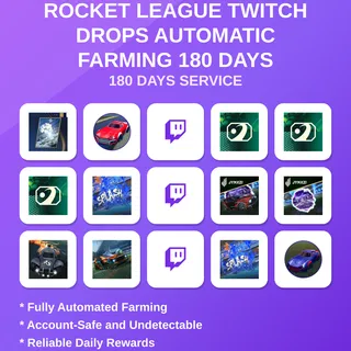 Rocket League Twitch Drops Automatic Farming 180 days