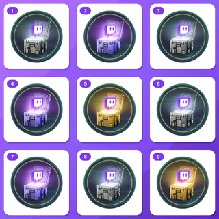 Escape from Tarkov Twitch Drops (9 Items) — Common 1 + Rare 1 +7 more