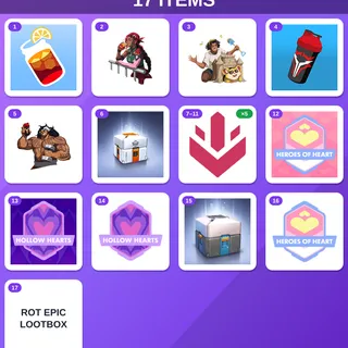 Overwatch Twitch Drops (17 Items) — Sun Tea Icon + Refreshing Spray +11 more