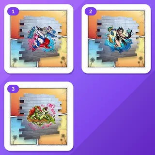 Fortnite twitch bundle — Wipeout Harley Spray, Swim-n-Swipe Spray +1 more (3 items)
