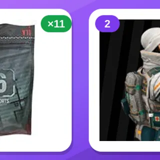Rainbow Six Siege Twitch Drops (12 Items) — 11× Esports Pack 26 stage 2 + 2024 Frost Uniform