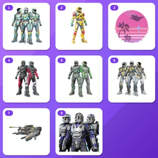 Halo Infinite bundle — Undertow Husk Armors, Granular MKVII +6 more (8 items)
