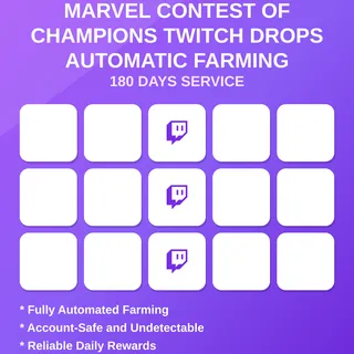 MARVEL Contest of Champions Twitch Drops Automatic Farming 180 Days